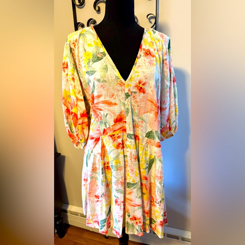 H&M Vibrant Floral Mini Dress